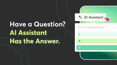 AI Assistant in Mindbody software