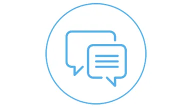 Text message blurb icons