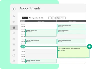 Mindbody scheduling features