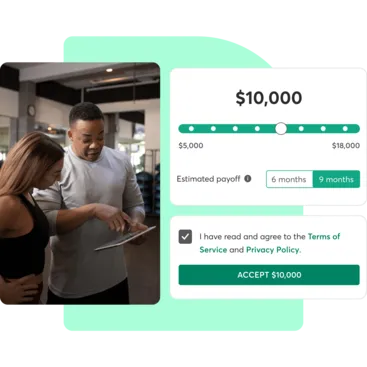 A collage showing Mindbody Capital for sports facilities